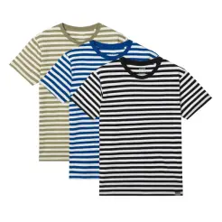 Mads Nørgaard 3-pak t-shirt stripes - Mads Nørgaard