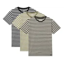 Mads Nørgaard 3-pak t-shirt stripes - Mads Nørgaard