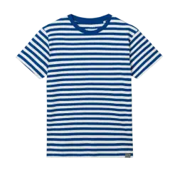 Mads Nørgaard t-shirt Midi Vanilla Ice / Lapis Blue - Mads Nørgaard t-shirt