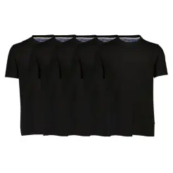 Bison 5-pak t-shirt 80-40000-Black - T-shirts