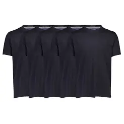 Bison 5-pak t-shirt 80-40000-Navy - T-shirts