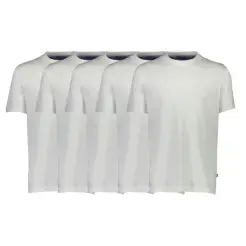 Bison 5-pak t-shirt 80-40000-White - T-shirts