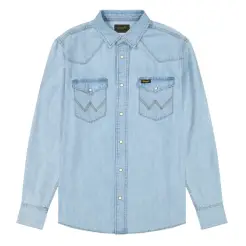 Wrangler denim skjorte 112378126 - Wrangler