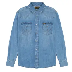 Wrangler denim skjorte 112378393 - Wrangler