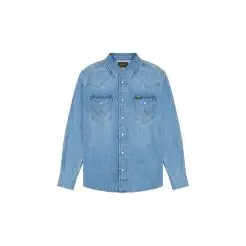 Wrangler denim skjorte 112378393 - Wrangler skjorter