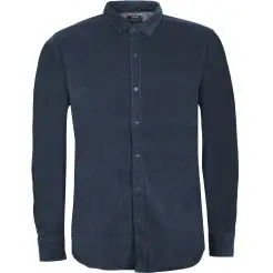 Indicode fløjls skjorte Inryan 25-188-Navy - Indicode Skjorter