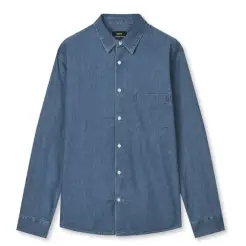 Mads Nørgaard denim skjorte Sune 206052 Blue - Mads Nørgaard skjorter