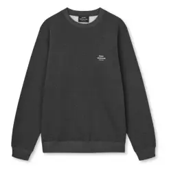 Mads Nørgaard crew sweat 203105-Dark Grey - Mads Nørgaard strik & sweat