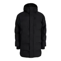 Jack & Jones long puffer jakke 12299864-Black - Jack & Jones