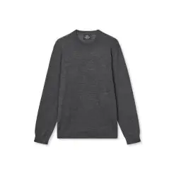 Mads Nørgaard uld strik Karsten 205937-Charcoal - Mads Nørgaard strik & sweat
