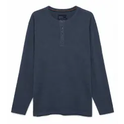Signal l/s grandad t-shirt 13615-Deep Marine - Specielle sæson produkter efterår 2026
