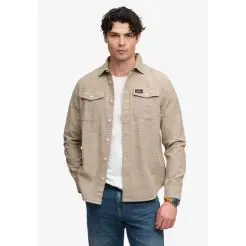 Superdry overshirt M4011186A-Tobacco - Superdry skjorter & overshirts
