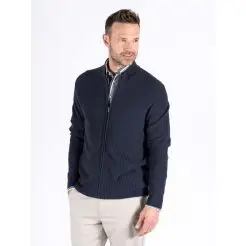 Pre End cardigan Murphy 6000237-Dark Saphire - Pre end strik & sweat