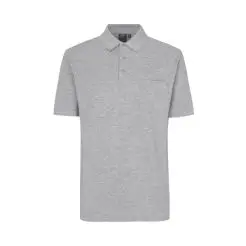 ID klassisk polo 0520 grå melange - ID polo
