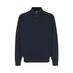 ID polosweatshirt 0601 navy - ID polo