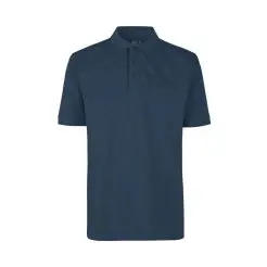 ID PRO wear polo med brystlomme 0320 blå melange - ID polo