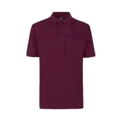 ID PRO wear polo med brystlomme 0320 bordeaux - ID polo