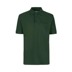 ID PRO wear polo med brystlomme 0320 flaskegrøn - ID polo