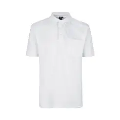 ID PRO wear polo med brystlomme 0320 hvid - ID polo