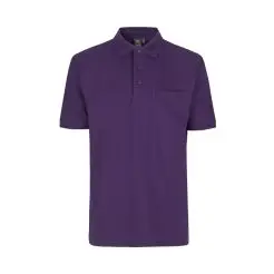 ID PRO wear polo med brystlomme 0320 lilla - ID polo