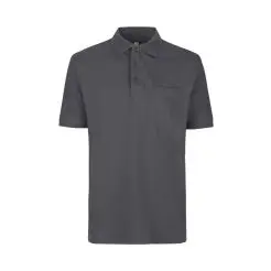 ID PRO wear polo med brystlomme 0320 silver grey - ID polo