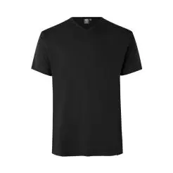 ID t-time t-shirt slim med V-hals 0514 sort - T-shirts & Polo'er