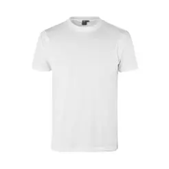 ID yes t-shirt fittet 2000 hvid - Udsalg