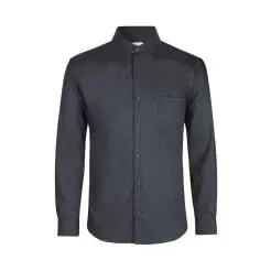 Seven Seas skjorte modern fit ss310 charcoal - Seven Seas