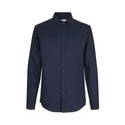 Seven Seas skjorte slim fit ss30 navy - Seven Seas