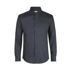 Seven Seas skjorte slim fit ss311 charcoal - Seven Seas