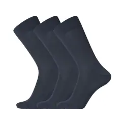 Egtved 3-pak strømper uld Navy - Pakketilbud
