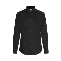 Seven Seas skjorte slim fit ss30 black - Seven Seas