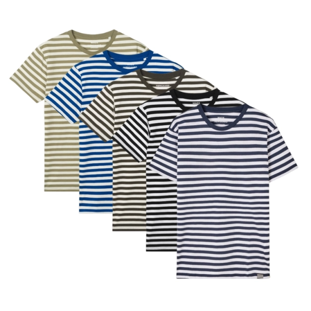 Mads Nørgaard 5-pak t-shirt I love stripes - 