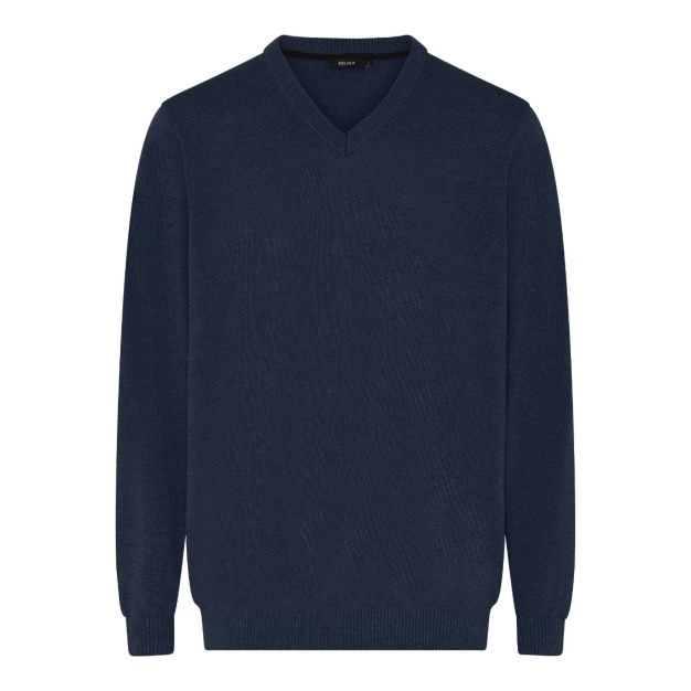 Clipper Toledo Pullover V neck 51567 Dark Navy Melange - 