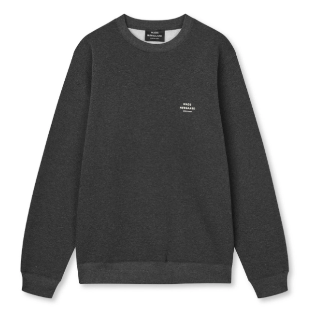 Mads Nørgaard crew sweat 203105-Dark Grey - 