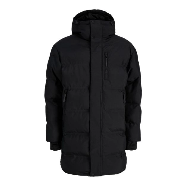 Jack & Jones long puffer jakke 12299864-Black - 