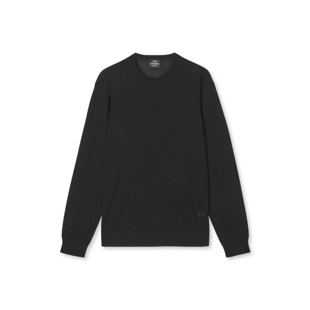 Mads Nørgaard uld strik Karsten 205937-Black - 