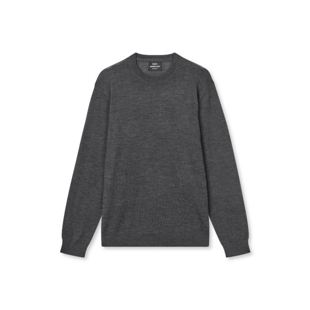 Mads Nørgaard uld strik Karsten 205937-Charcoal - 