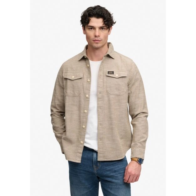 Superdry overshirt M4011186A-Tobacco - 