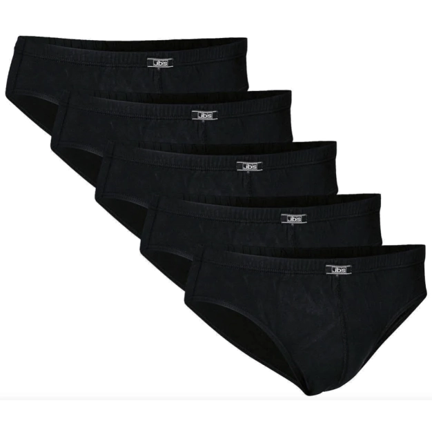 JBS 5-pack mini trusse økologisk bomuld sort - 